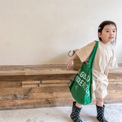 Kids Dinosaur One-Point Short-Sleeve T-Shirt & Shorts Set [mh0000881]