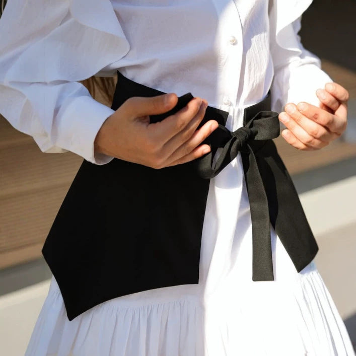 Kids' Ruffle Motif Long-Sleeve Shirt, Corset Belt, and Miniskirt 3-Piece Set 【mh0014735】