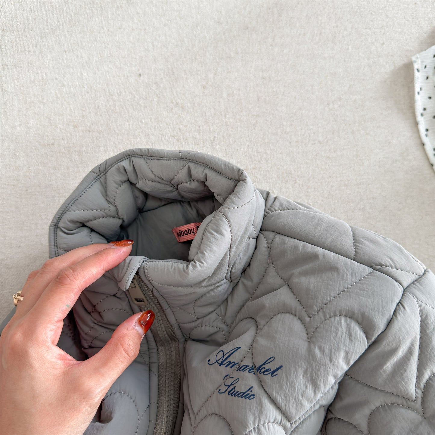 ハートキルティングジャケット キルトブルゾン ショートコート【mh0011912】