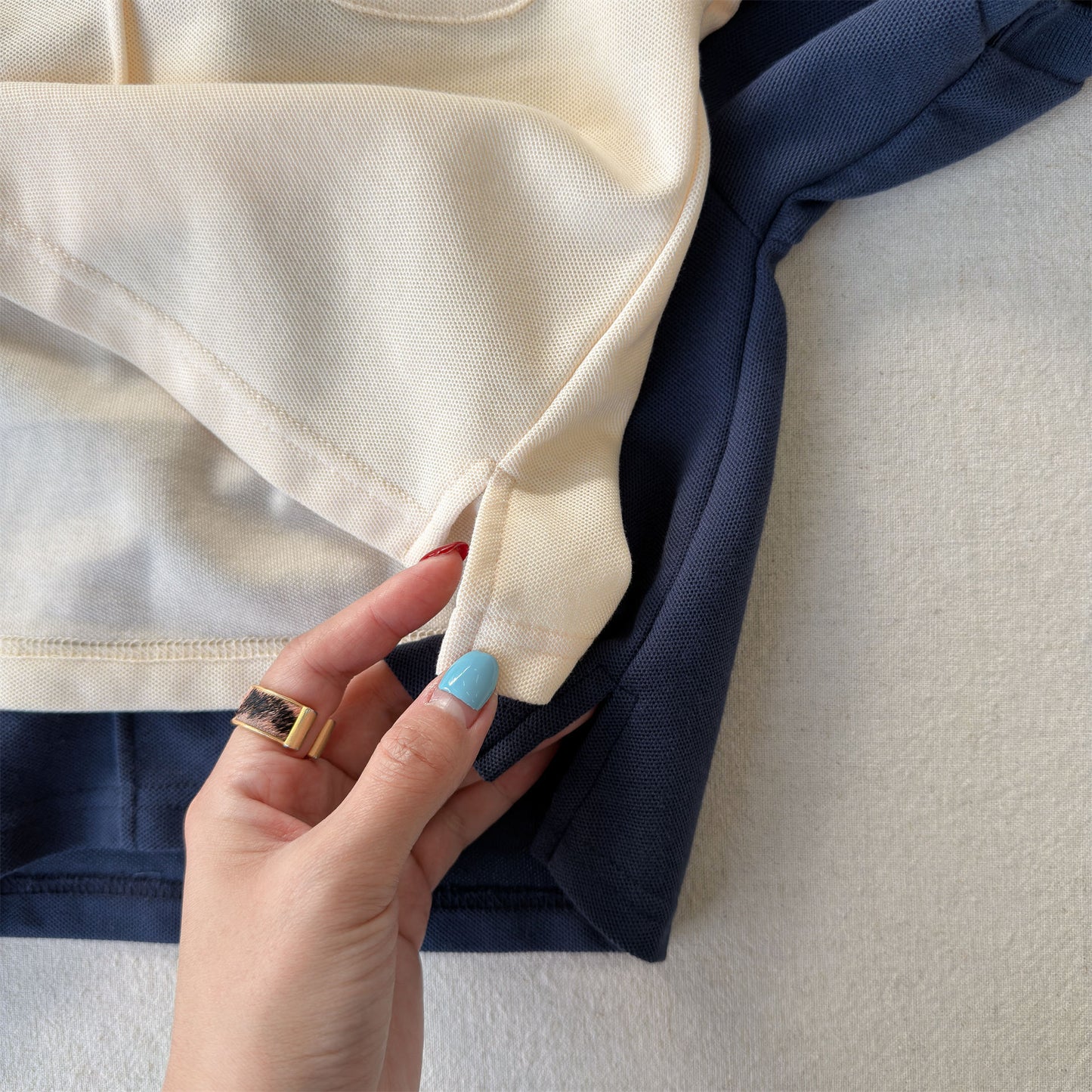 Short-Sleeve Patched Pique Polo Shirt クラシック 半袖ポロシャツ【mh0013443】