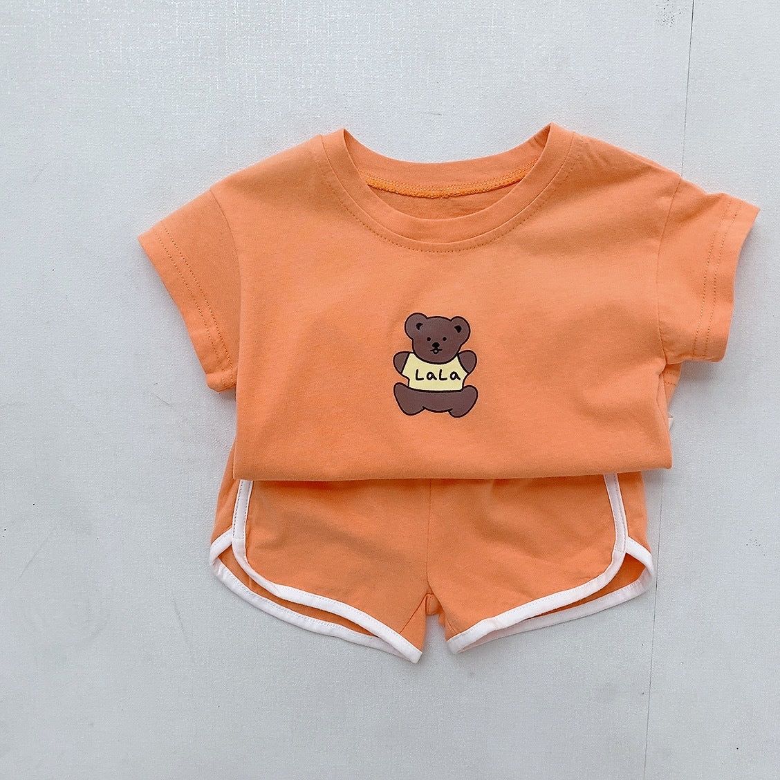 -ベビー くま セットアップ Tシャツ パンツ【mh0000054】 - mamahalo shop - 半袖セットアップ -  べビー服 - 子供服 - 男の子 - 女の子