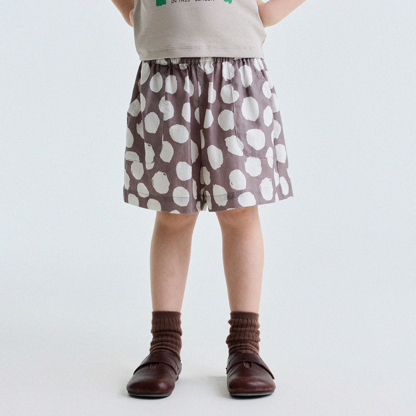 Polka Dot Cotton Linen Breathable Shorts ドット柄 ショートパンツ【mh0013206】