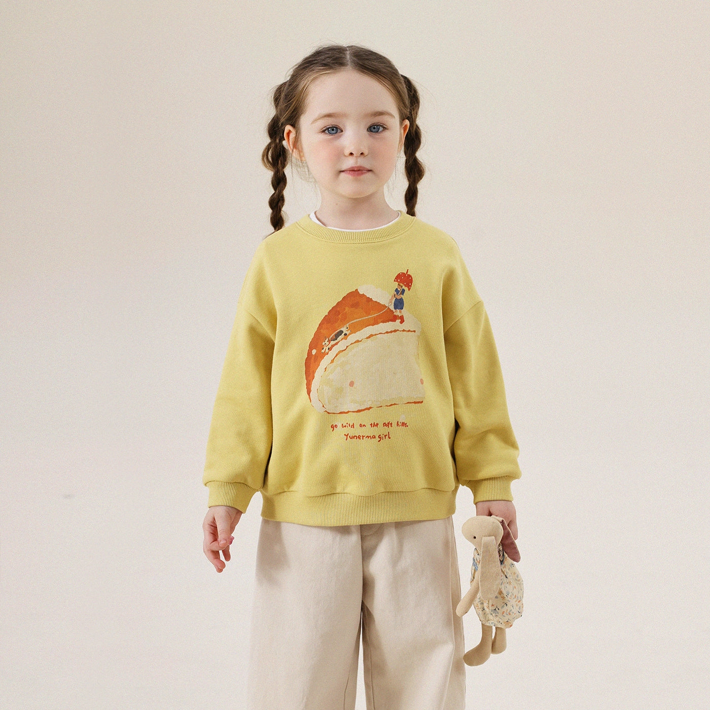 -アニマルプリント長袖スウェットトレーナー【mh0011297】 - mamahalo shop - トレーナー・フーディ -  べビー服 - 子供服 - 男の子 - 女の子