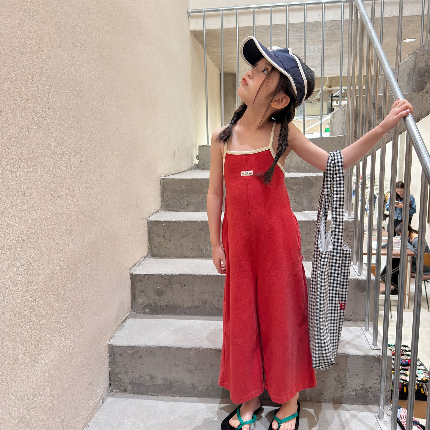 Back-cross Camisole Jumpsuit キャミソール サロペットパンツ【mh0013452】