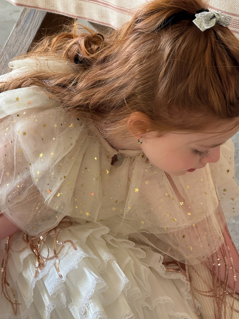 Princess Robe, Sequined Tulle Cape, Princess Style [mh0011896]