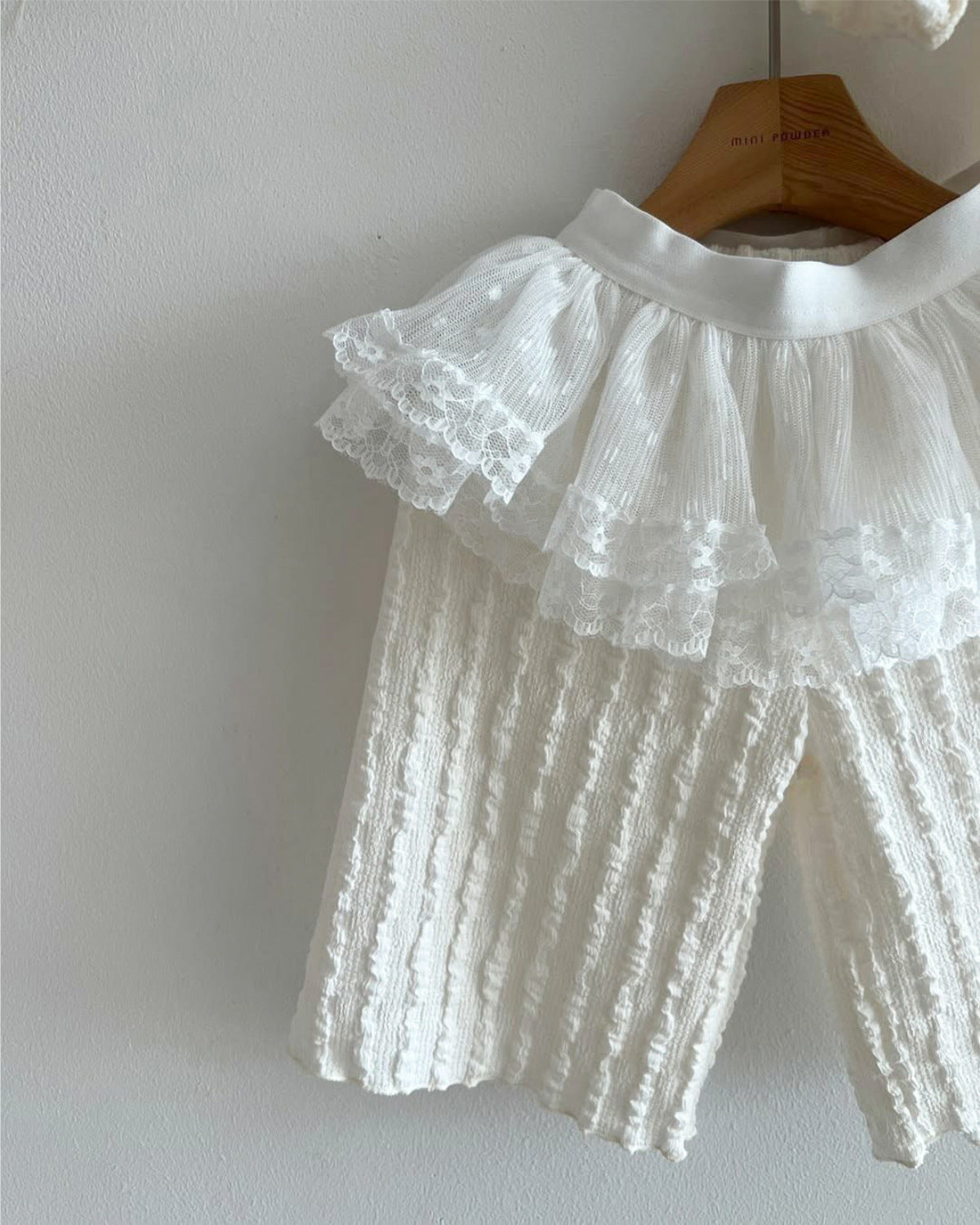 Kids' Ribbon Long-Sleeve Wide-Leg Pants Set [mh0013879]