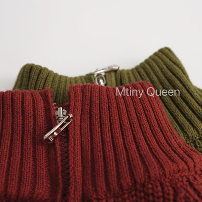 ニットカーディガン ジップアップジャケット【mh0011782】