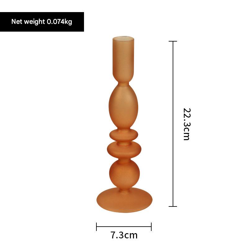 Candelabro de vidrio, candelabro decorativo, vela de cumpleaños, decoración