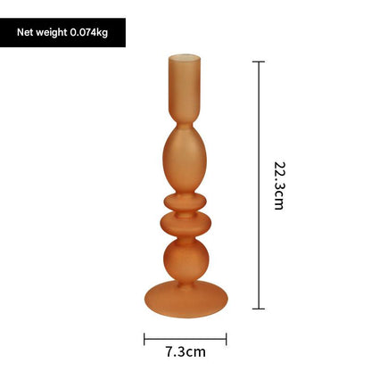 Candelabro de vidrio, candelabro decorativo, vela de cumpleaños, decoración