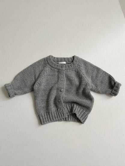 Baby Kids Round Neck Knit Cardigan【mh0014626】
