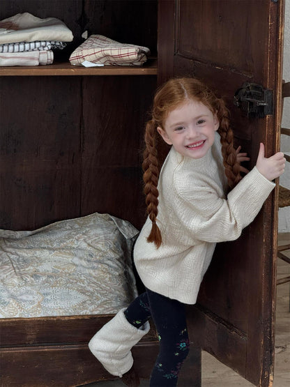 ボトルネックセーター ざっくり ハイネック シンプルプルオーバー【mh0011749】