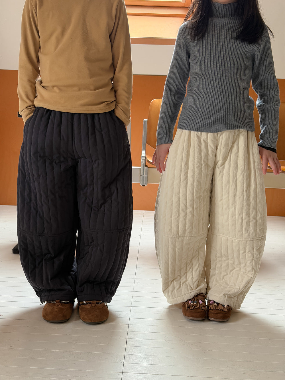 キルティングパンツ 防寒バレルパンツ ロングパンツ【mh0011869】