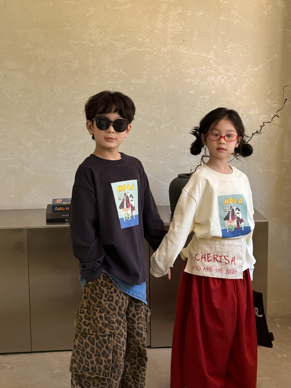 -アルファベットプリント長袖Tシャツ【mh0010760】 - mamahalo shop - 半袖Tシャツ -  べビー服 - 子供服 - 男の子 - 女の子