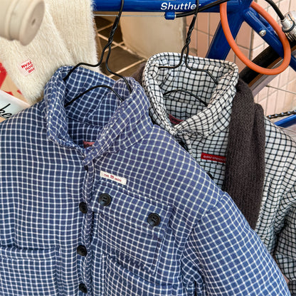 チェック柄ジャケット コート 中綿入り アウター【mh0011901】