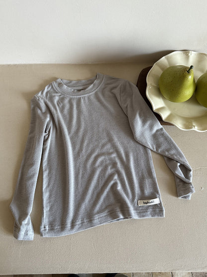 -ハイネックシンプルデイリー長袖Tシャツ【mh0011037】 - mamahalo shop - 長袖Tシャツ -  べビー服 - 子供服 - 男の子 - 女の子