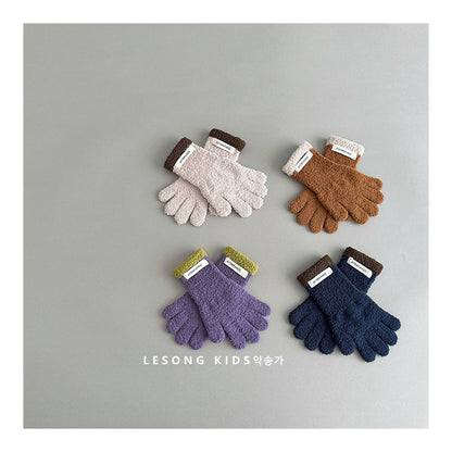 キッズ手袋 ミトン バイカラー ニット グローブ【mh0011820】