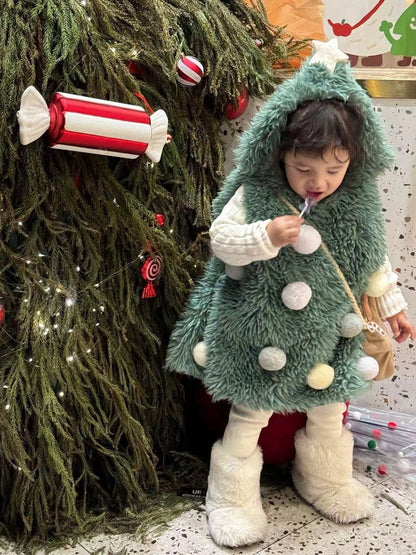 クリスマスツリーコスチューム なりきりキッズベビー パーティウェア【mh0011793】