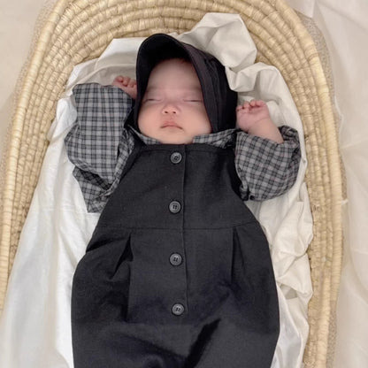 Single Breasted Baby Jumpsuit サロペット ロンパース【mh0012500】