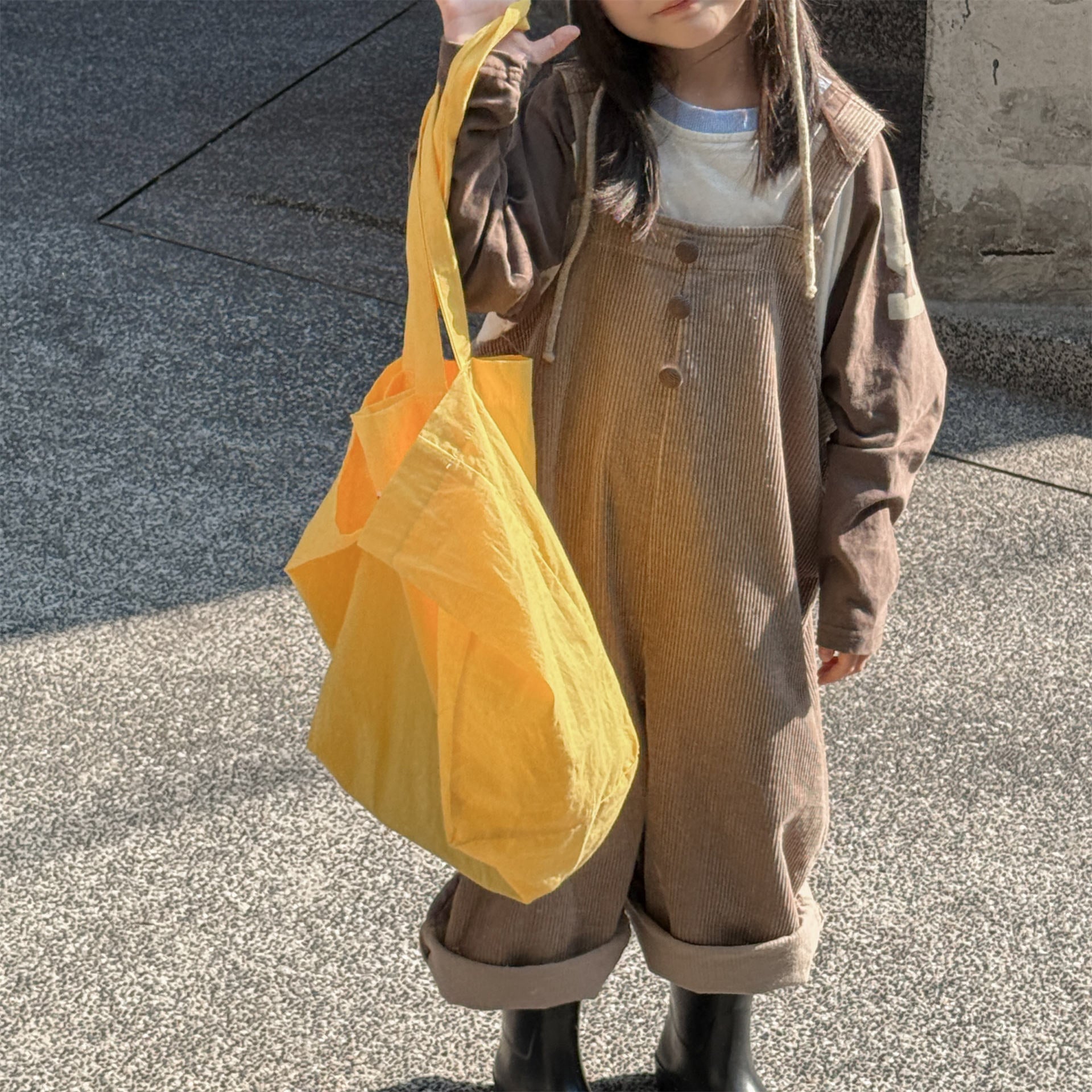 -コーデュロイオーバーオール サロペット ワイドパンツ【mh0010811】 - mamahalo shop - オーバーオール -  べビー服 - 子供服 - 男の子 - 女の子