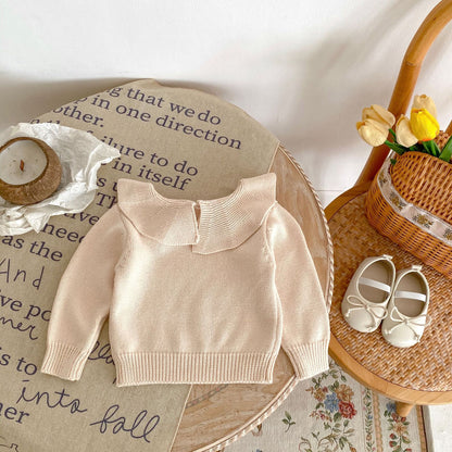 Frill Collar Knit Sweater mh0002453