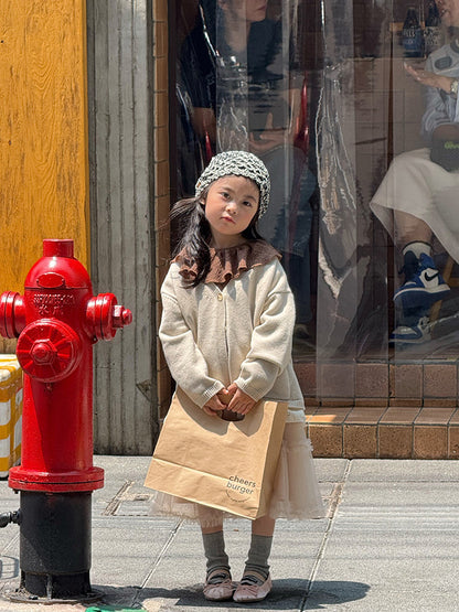 -ニットVネックシンプルカーディガン【mh0011028】 - mamahalo shop - カーディガン・パーカー -  べビー服 - 子供服 - 男の子 - 女の子