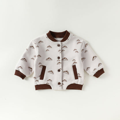 ジャケット/パンツ 厚手裏起毛 ジャージ パンブレッドプリント【mh0011717】