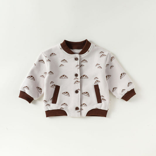 ジャケット/パンツ 厚手裏起毛 ジャージ パンブレッドプリント【mh0011717】