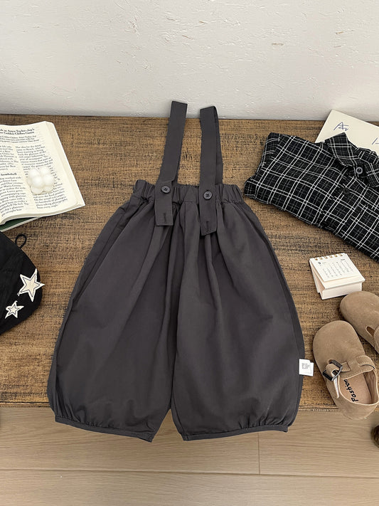 Pantalones de peto sueltos con silueta globo para bebés y niños [mh0013998]