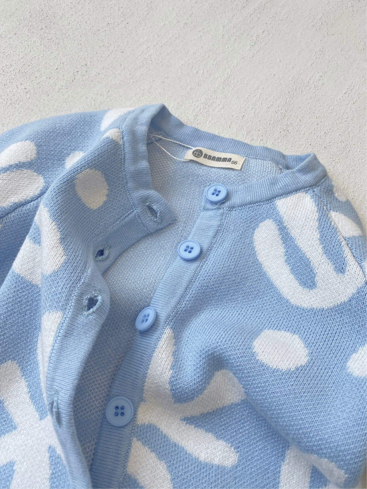 長袖ニットロンパース 幾何学模様 ジャカードニット ジャンプスーツ【mh0011855】