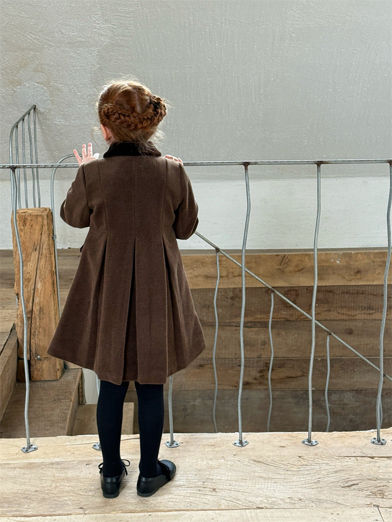 Aラインコート 襟付き ミディ丈 中綿 アウター【mh0011625】