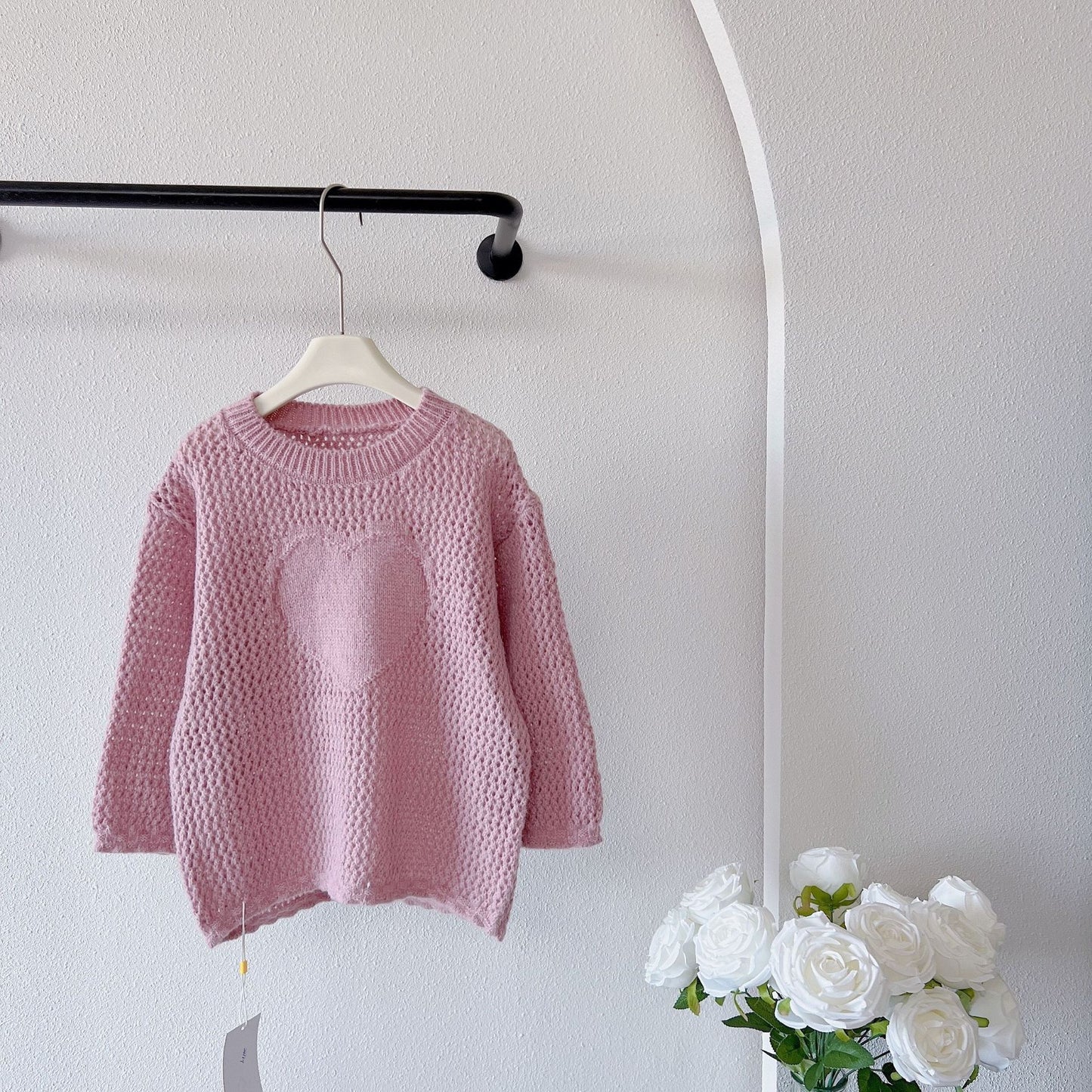 -キッズトップス ハートニットセーター 2カラー【mh0007268】 - mamahalo shop - ニット・セーター -  べビー服 - 子供服 - 男の子 - 女の子