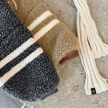 ボアフリースジャケット ダブルライン ジップアップ ボアブルゾン【mh0011903】