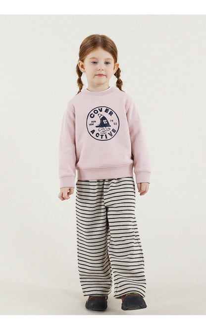 -長袖スウェットシャツ 裏起毛 プリント クルーネック 暖か【mh0011342】 - mamahalo shop - 長袖Tシャツ -  べビー服 - 子供服 - 男の子 - 女の子