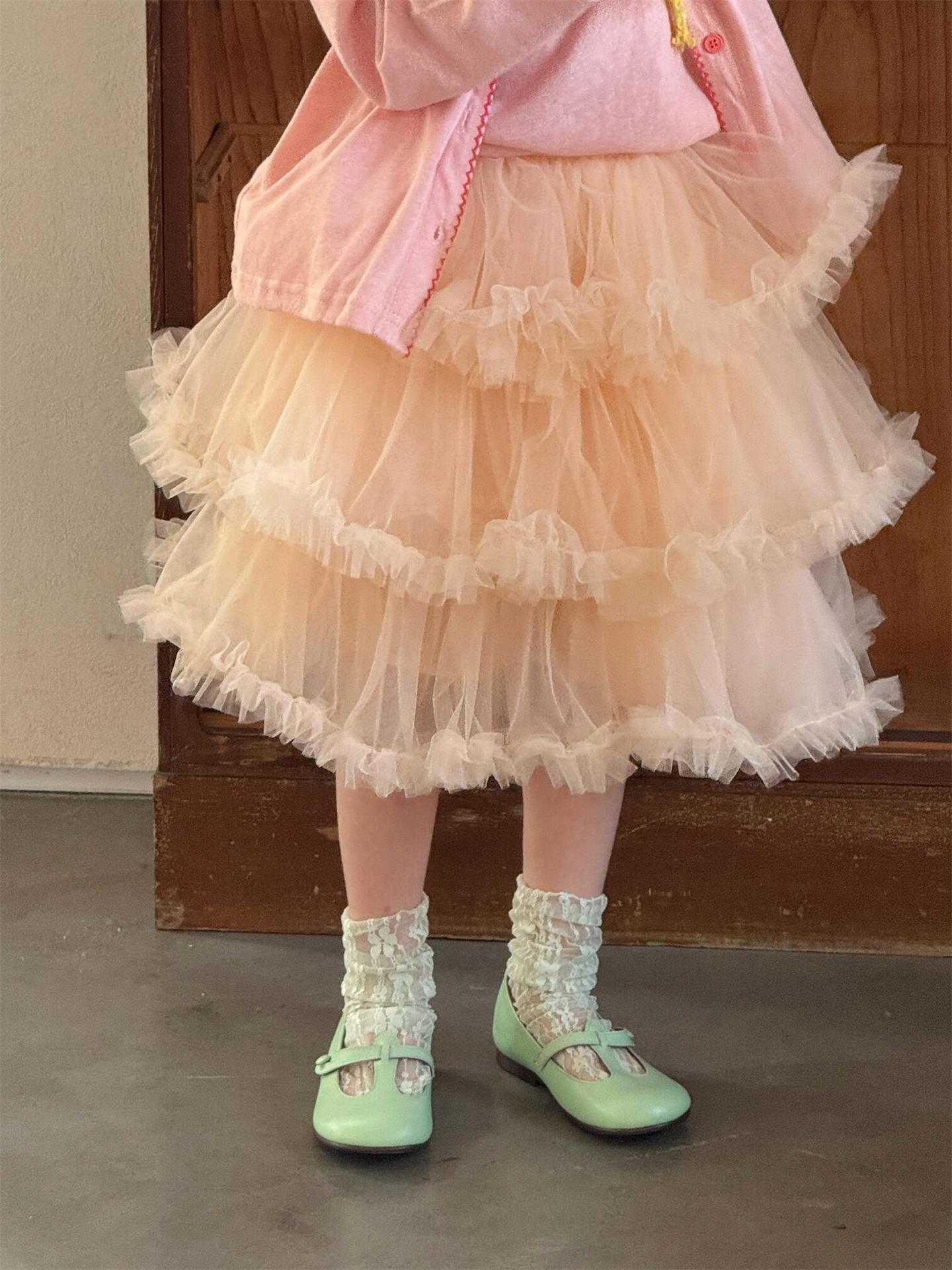 Layered Tulle Puffy Skirt (Tulle Tiered Mini Skirt) [mh0012868]