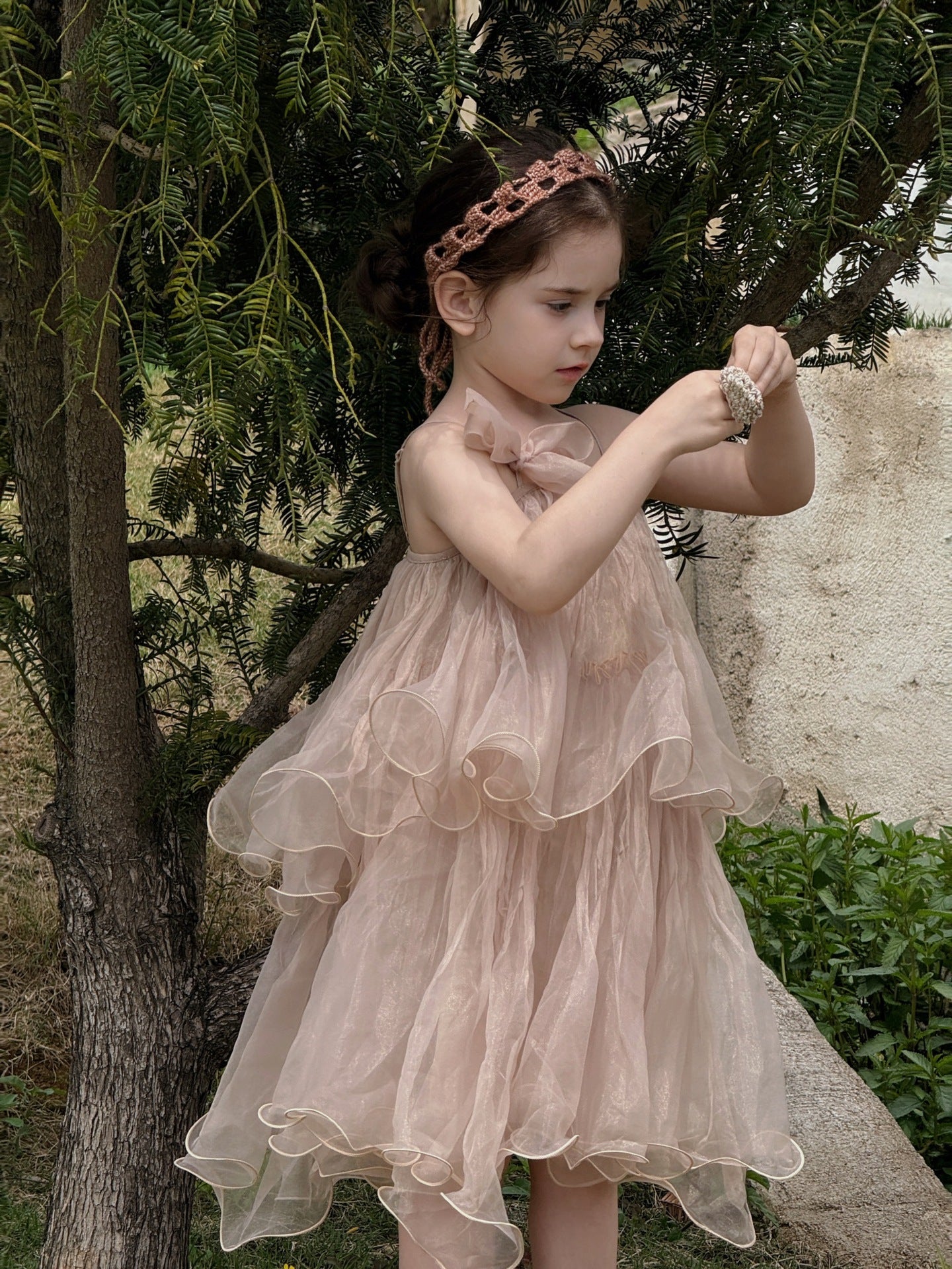 Spaghetti Strap Tulle Princess Dress チュール キャミソールワンピース【mh0013411】