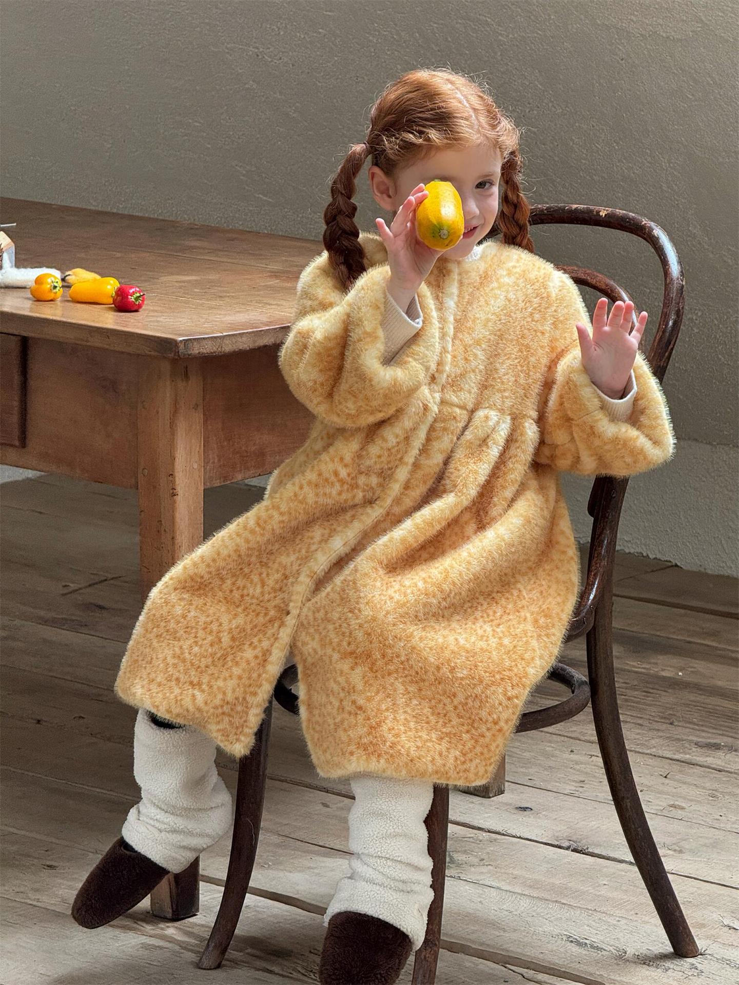 Oversized coat, big silhouette, boa fleece jacket [mh0011754]