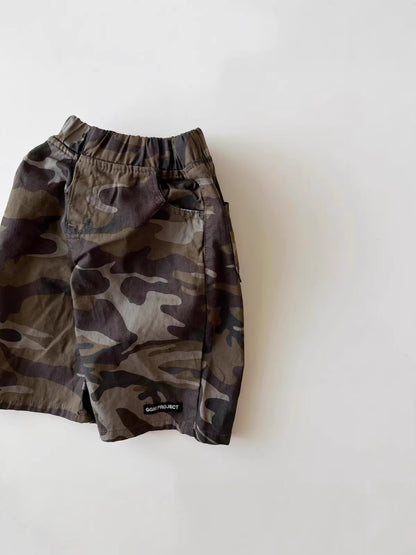 Pantalones Rectos Camuflaje Shorts Militares【mh0013275】