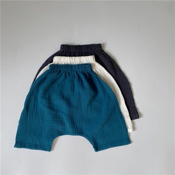 Gauze Loose Drop Crotch Shorts ダブルガーゼ ハーフパンツ【mh0013639】