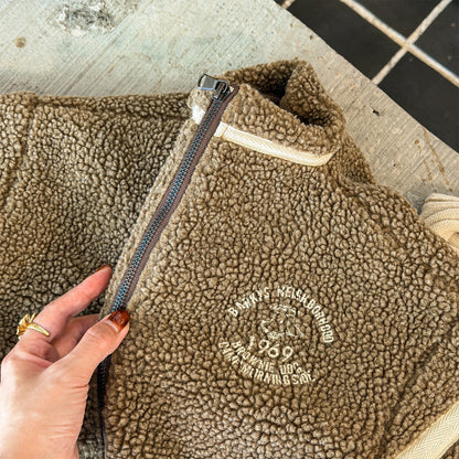 ボアフリースジャケット ダブルライン ジップアップ ボアブルゾン【mh0011903】