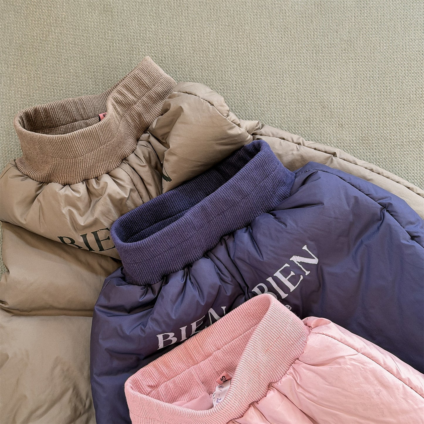 中綿防寒パンツ ジョガーパンツ 暖パン ロゴプリント【mh0011916】