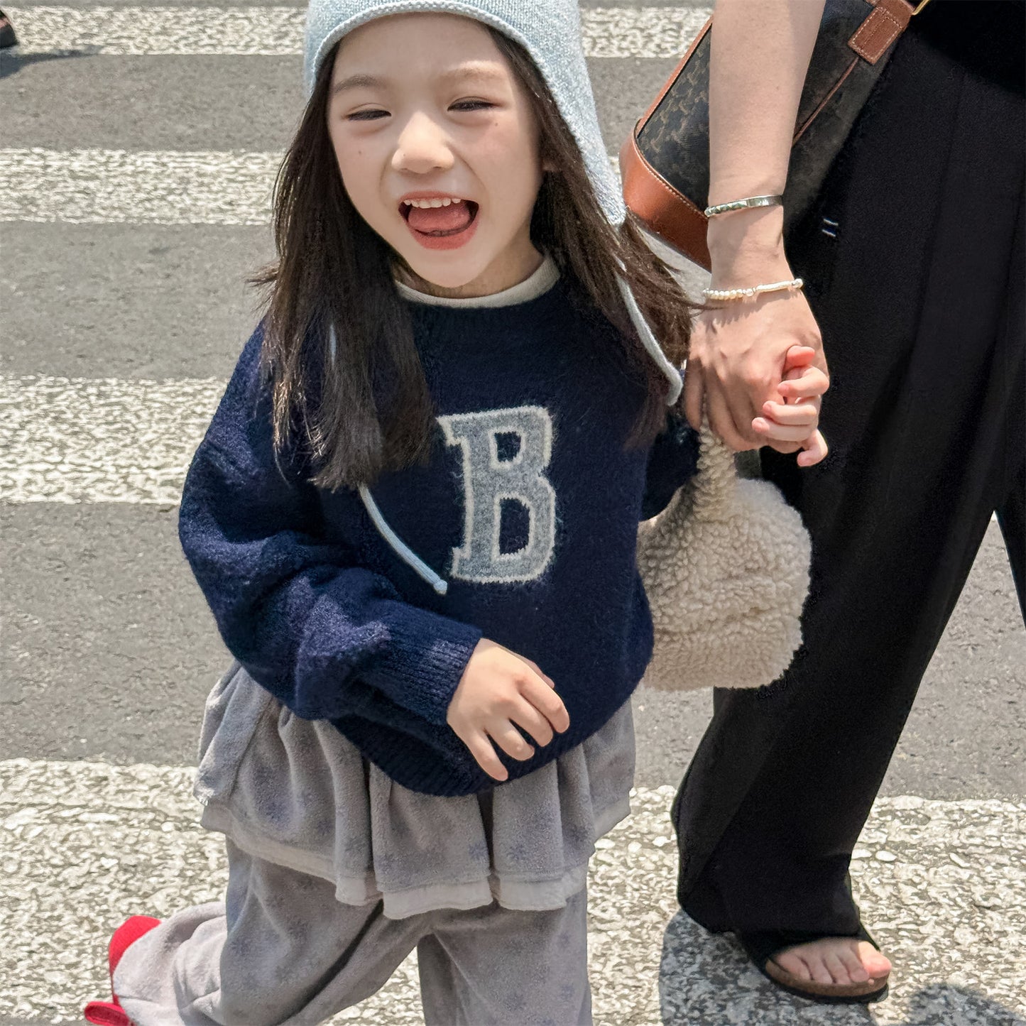 -ビッグワッペンニットセータープルオーバー【mh0010813】 - mamahalo shop - ニット・セーター -  べビー服 - 子供服 - 男の子 - 女の子