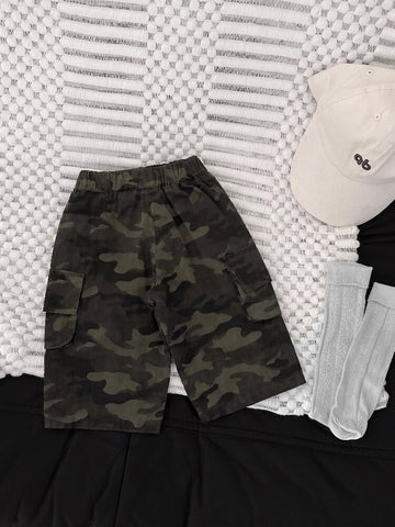 Baby Kids Camouflage Wide Long Pants [mh0014011]
