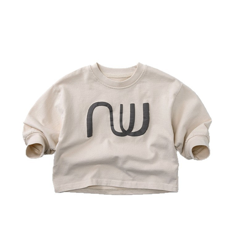 -幾何学プリント長袖Tシャツ【mh0010861】 - mamahalo shop - 長袖Tシャツ -  べビー服 - 子供服 - 男の子 - 女の子