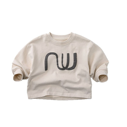 -幾何学プリント長袖Tシャツ【mh0010861】 - mamahalo shop - 長袖Tシャツ -  べビー服 - 子供服 - 男の子 - 女の子