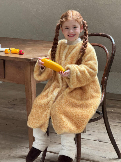 Oversized coat, big silhouette, boa fleece jacket [mh0011754]