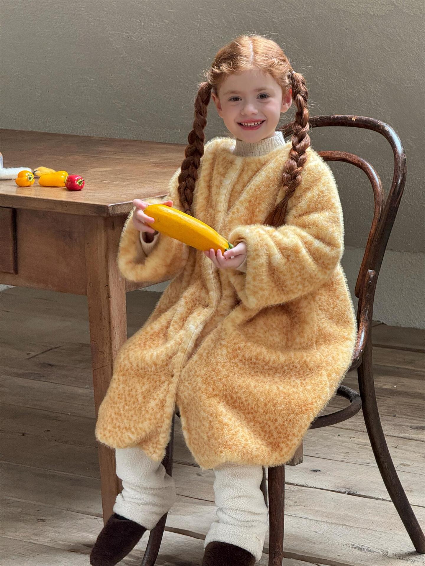 Oversized coat, big silhouette, boa fleece jacket [mh0011754]