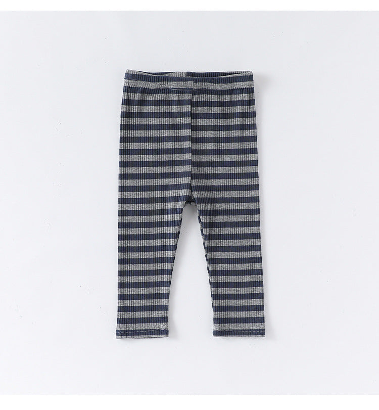 -ボーダー長袖ロンパース/ロングパンツ【mh0010730】 - mamahalo shop - ロンパースセットアップ -  べビー服 - 子供服 - 男の子 - 女の子