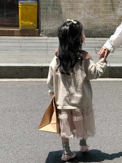 -ニットVネックシンプルカーディガン【mh0011028】 - mamahalo shop - カーディガン・パーカー -  べビー服 - 子供服 - 男の子 - 女の子