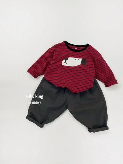 Cotton Loose Fit Straight Leg Pants 【mh0012560】
