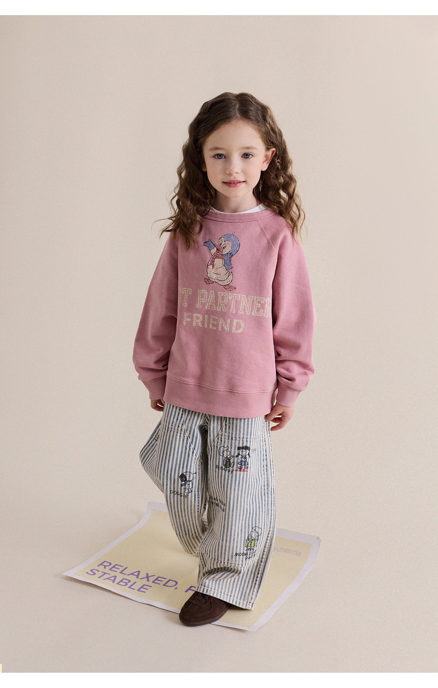 Kids' and Juniors' Character Print Long-Sleeve Sweatshirt [mh0013970]